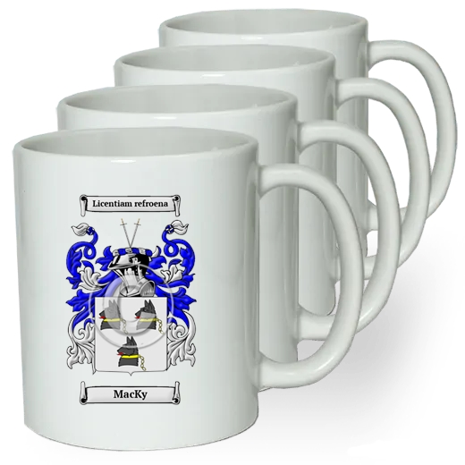 MacKy Coffee mugs (set of four)