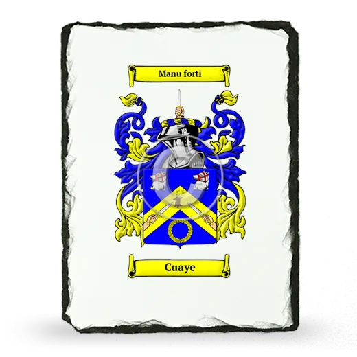 Cuaye Coat of Arms Slate