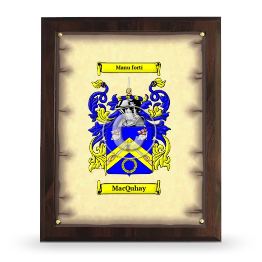 MacQuhay Coat of Arms Plaque