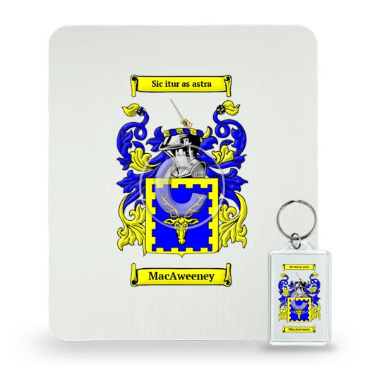 MacAweeney Mouse Pad and Keychain Combo Package