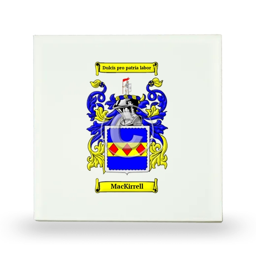 MacKirrell Small Ceramic Tile with Coat of Arms