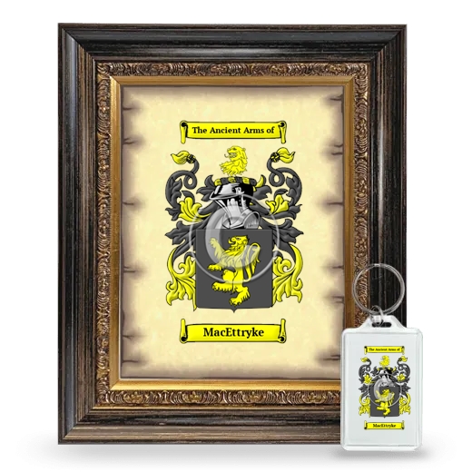 MacEttryke Framed Coat of Arms and Keychain - Heirloom