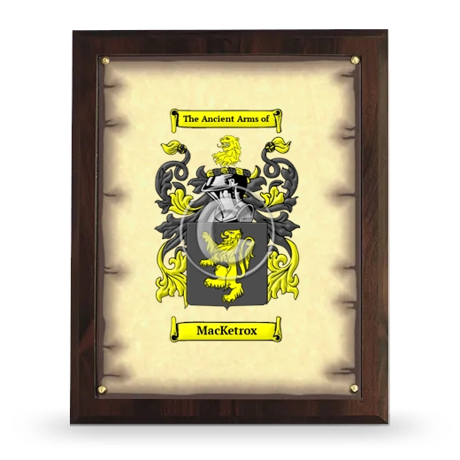 MacKetrox Coat of Arms Plaque