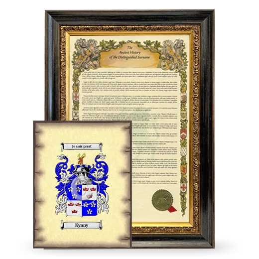 Kynny Framed History and Coat of Arms Print - Heirloom