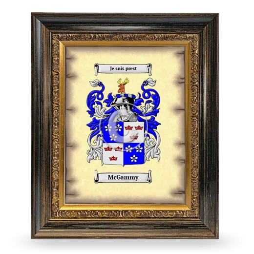 McGammy Coat of Arms Framed - Heirloom