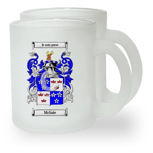 McInie Pair of Frosted Glass Mugs