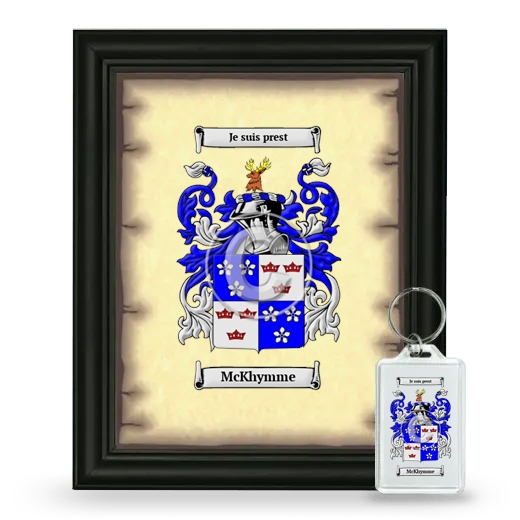 McKhymme Framed Coat of Arms and Keychain - Black
