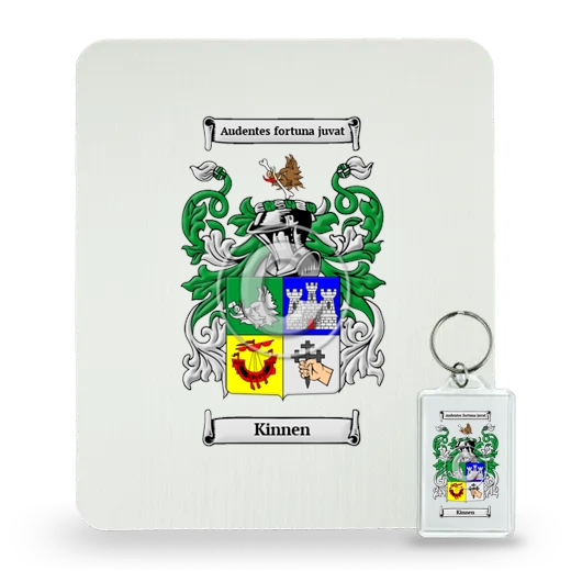 Kinnen Mouse Pad and Keychain Combo Package