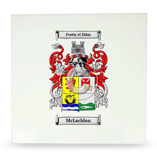 McLachlan Large Ceramic Tile with Coat of Arms