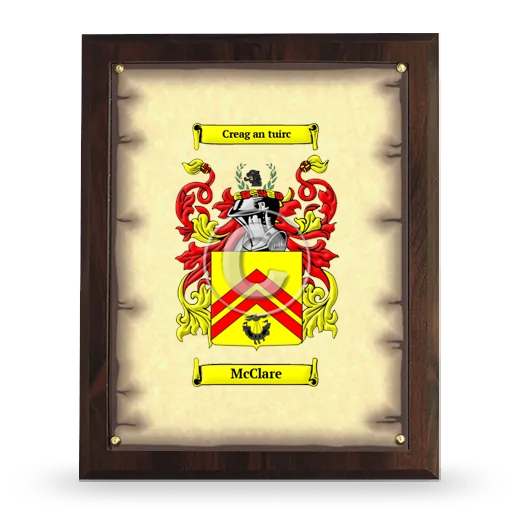 McClare Coat of Arms Plaque