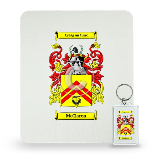 McClaron Mouse Pad and Keychain Combo Package