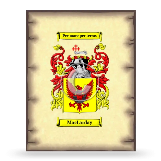 MacLarday Coat of Arms Print