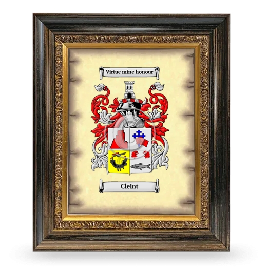 Cleint Coat of Arms Framed - Heirloom