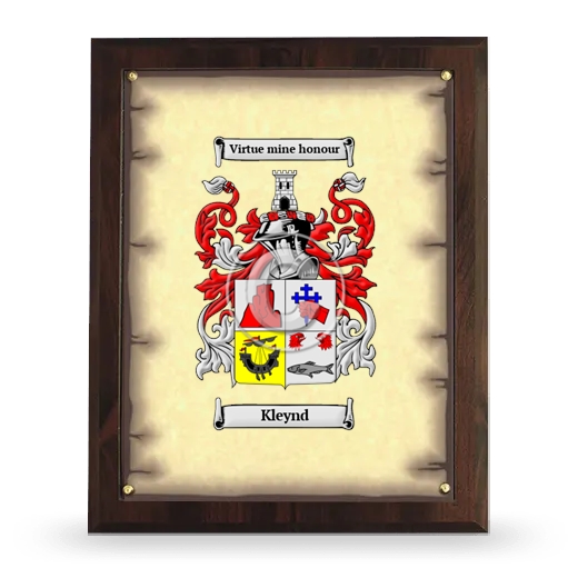 Kleynd Coat of Arms Plaque