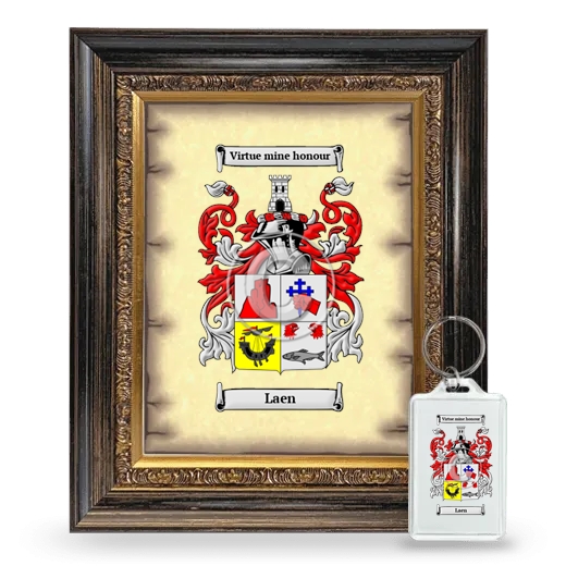 Laen Framed Coat of Arms and Keychain - Heirloom