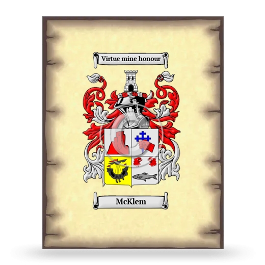 McKlem Coat of Arms Print