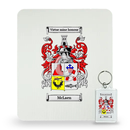 McLaen Mouse Pad and Keychain Combo Package