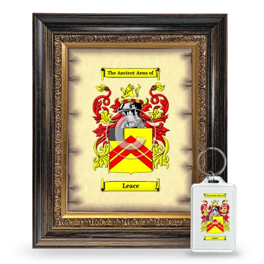 Leace Framed Coat of Arms and Keychain - Heirloom