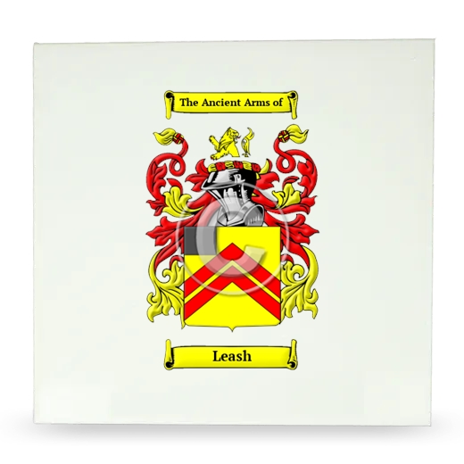 Leash Large Ceramic Tile with Coat of Arms