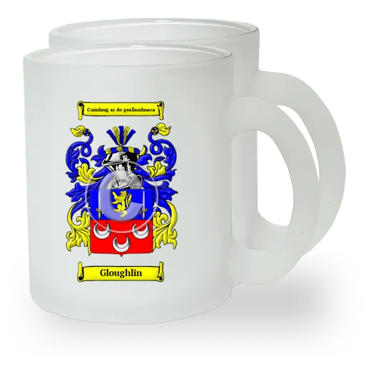 Gloughlin Pair of Frosted Glass Mugs