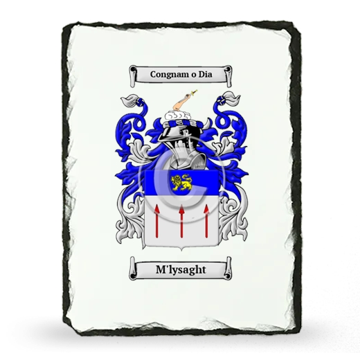 M'lysaght Coat of Arms Slate