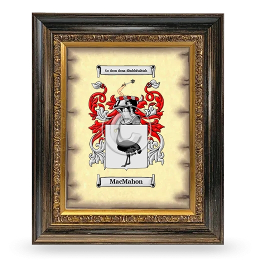 MacMahon Coat of Arms Framed - Heirloom