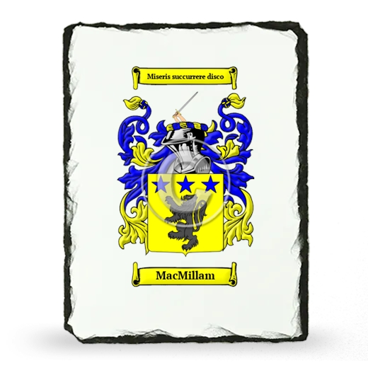 MacMillam Coat of Arms Slate