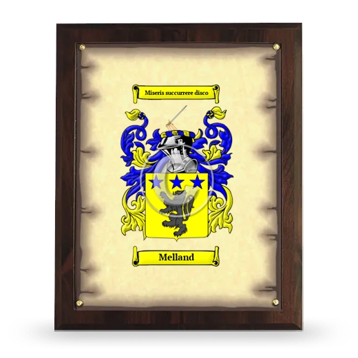 Melland Coat of Arms Plaque