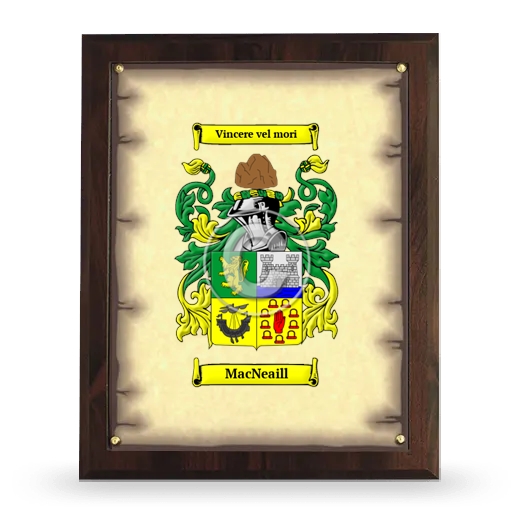 MacNeaill Coat of Arms Plaque