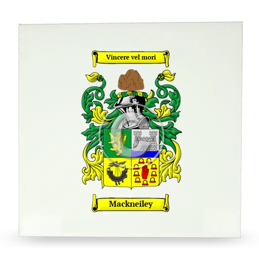 Mackneiley Large Ceramic Tile with Coat of Arms