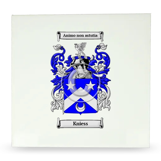 Kniess Large Ceramic Tile with Coat of Arms