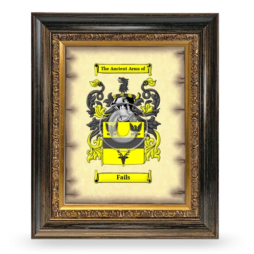 Fails Coat of Arms Framed - Heirloom