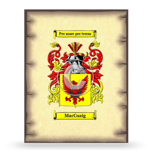 MacCuaig Coat of Arms Print