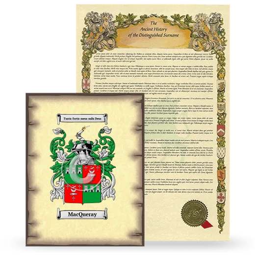 MacQueray Coat of Arms and Surname History Package