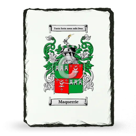 Maquerrie Coat of Arms Slate