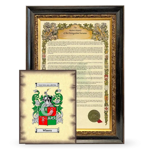 Wharry Framed History and Coat of Arms Print - Heirloom