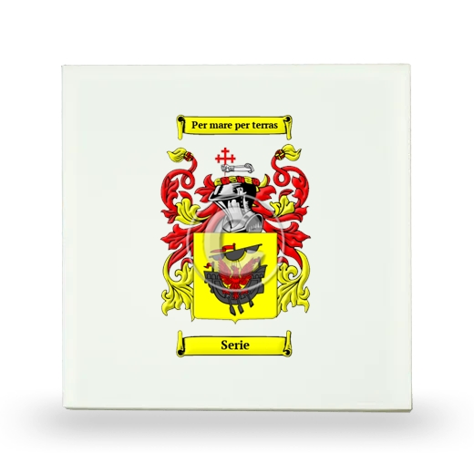 Serie Small Ceramic Tile with Coat of Arms