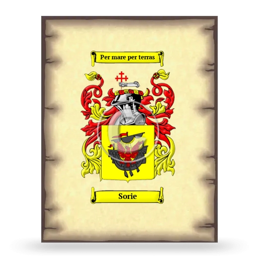 Sorie Coat of Arms Print