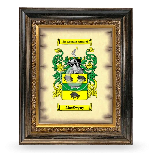 MacSwyny Coat of Arms Framed - Heirloom