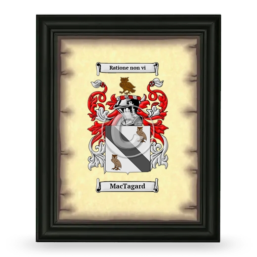 MacTagard Coat of Arms Framed - Black