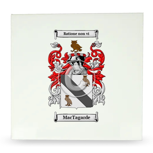 MacTagarde Large Ceramic Tile with Coat of Arms