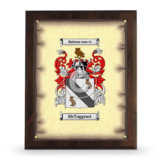 McToggeart Coat of Arms Plaque