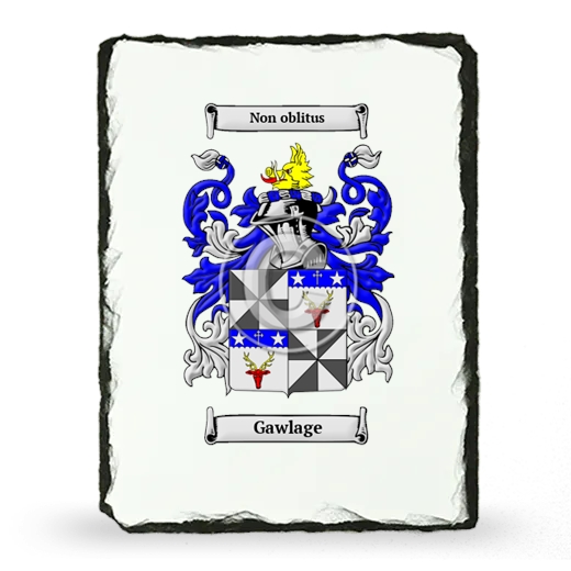 Gawlage Coat of Arms Slate