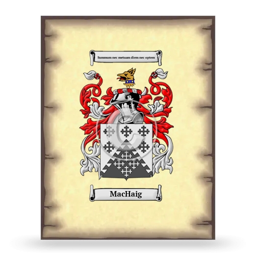 MacHaig Coat of Arms Print