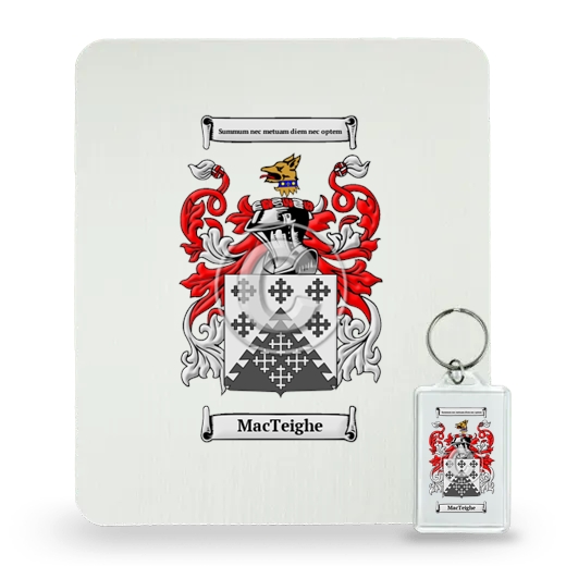 MacTeighe Mouse Pad and Keychain Combo Package