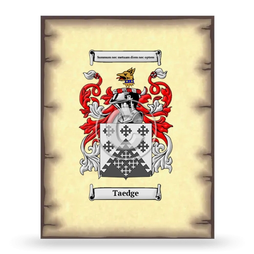 Taedge Coat of Arms Print