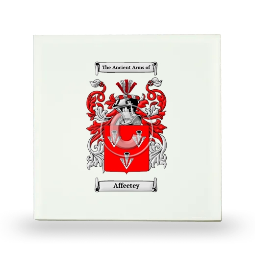 Affeetey Small Ceramic Tile with Coat of Arms