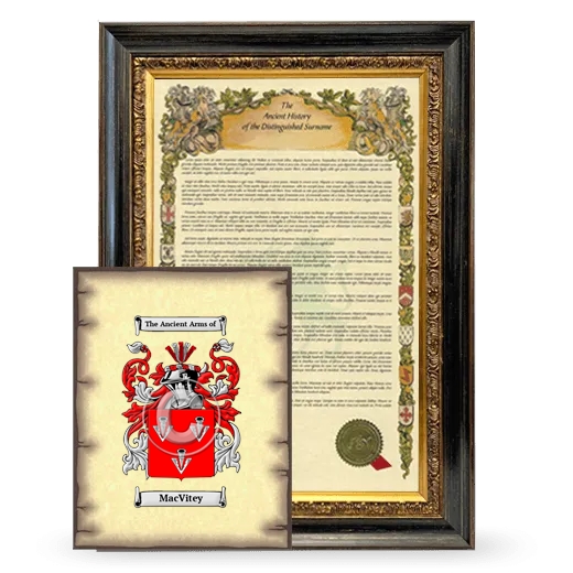MacVitey Framed History and Coat of Arms Print - Heirloom