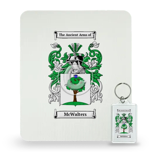 McWalters Mouse Pad and Keychain Combo Package