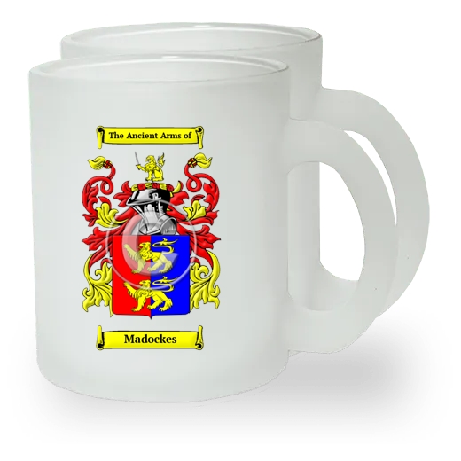 Madockes Pair of Frosted Glass Mugs